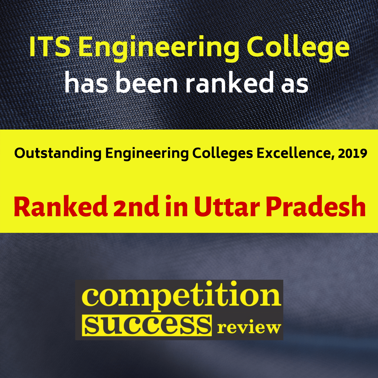 ITS Ranked 2 in UP by Competition Success Review
