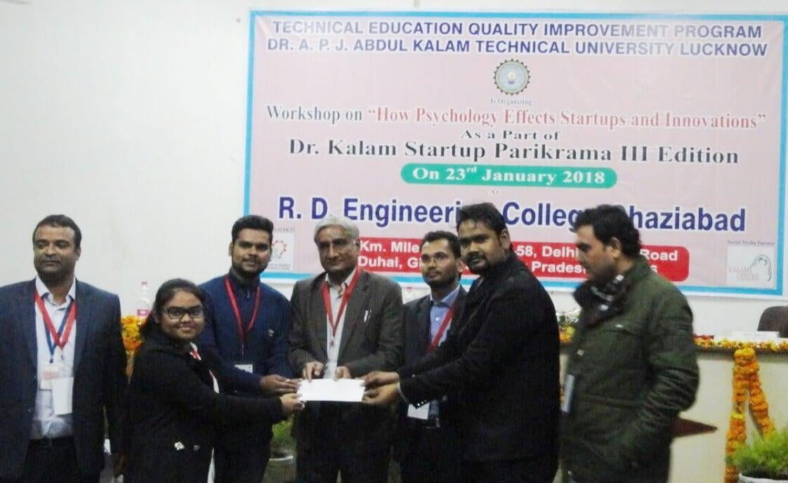 ITS Won 1st Prize in Dr. Kalam Start – UP Parikrama