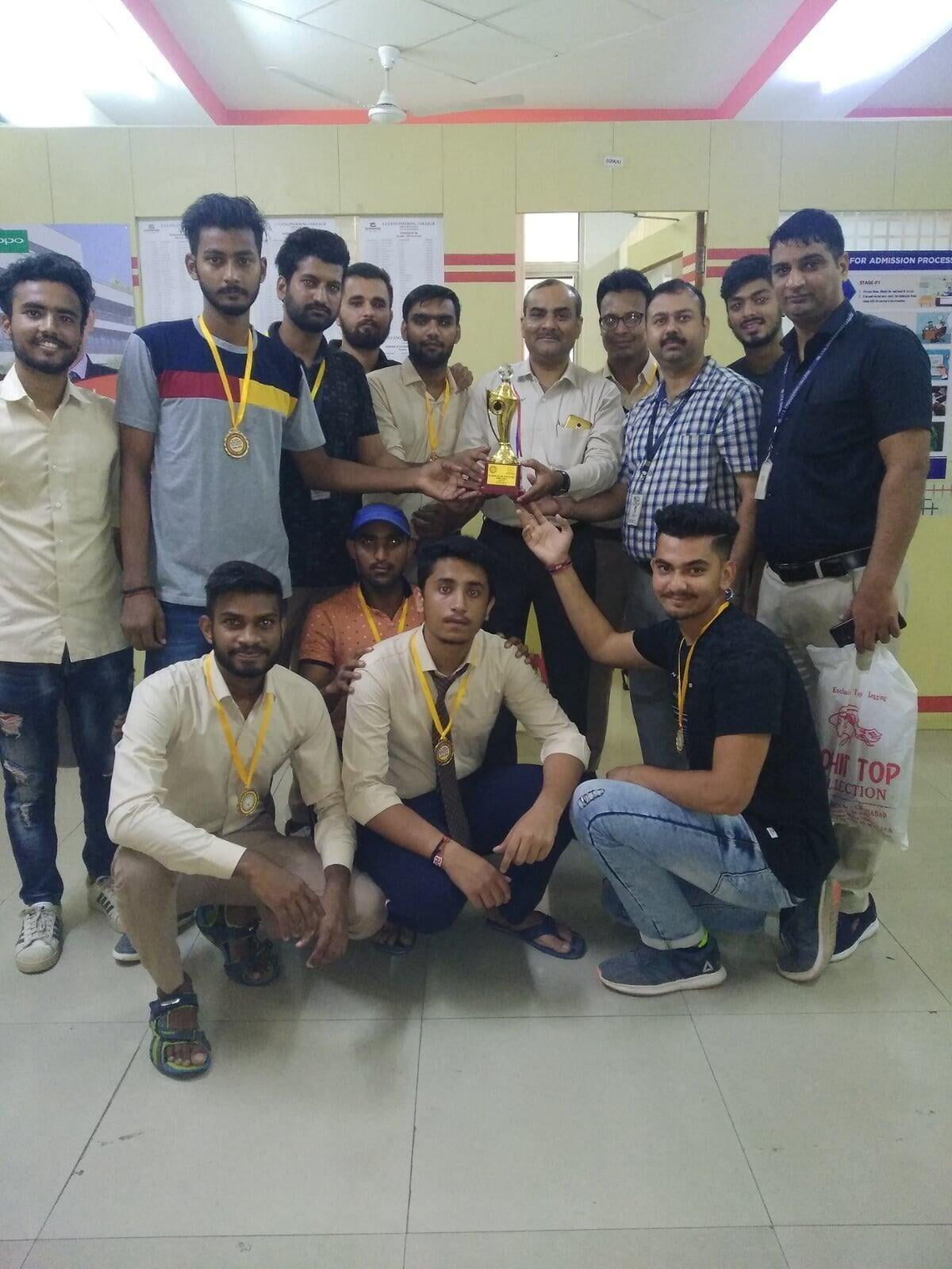 B.Tech Civil Engineering Students Achievements  AKTU Competition at ITS